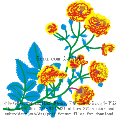 svg矢量绣花图下载