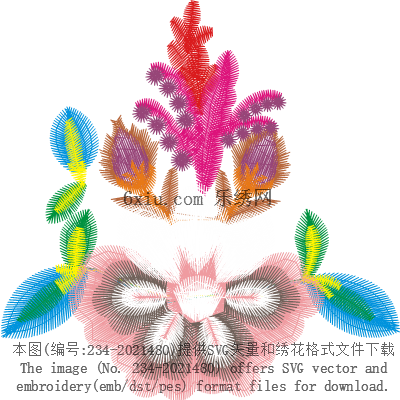 svg矢量绣花图下载