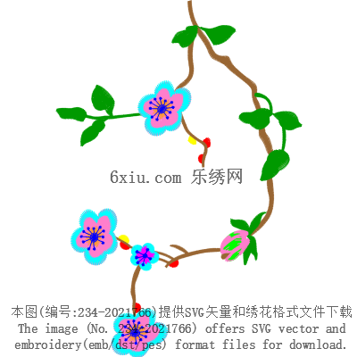 svg矢量绣花图下载