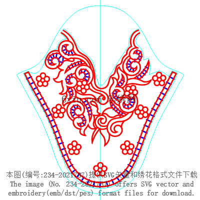svg矢量绣花图下载