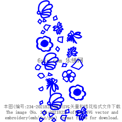 svg矢量绣花图下载