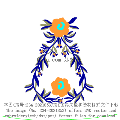 svg矢量绣花图下载