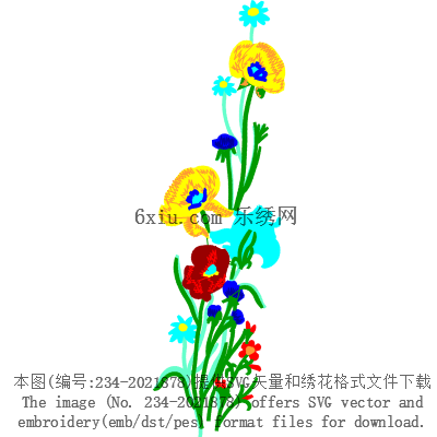 svg矢量绣花图下载