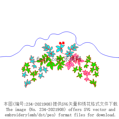 svg矢量绣花图下载
