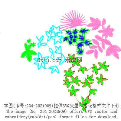 svg矢量绣花图下载