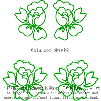 svg矢量绣花图下载
