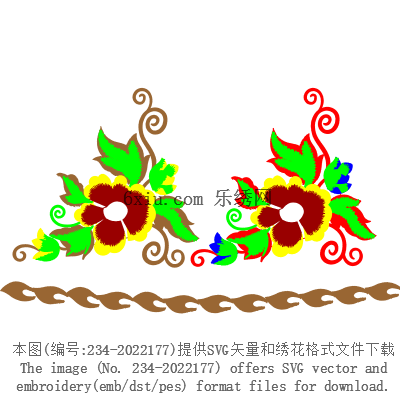 svg矢量绣花图下载