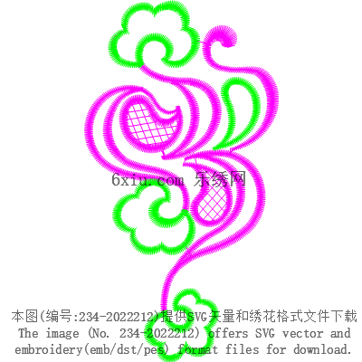 svg矢量绣花图下载