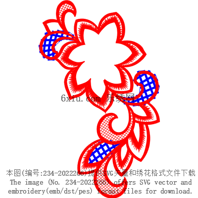 svg矢量绣花图下载