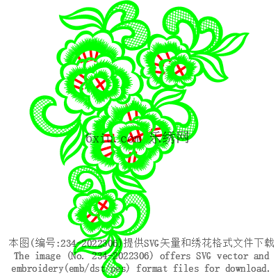 svg矢量绣花图下载