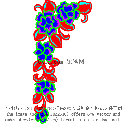 svg矢量绣花图下载