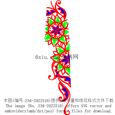 svg矢量绣花图下载