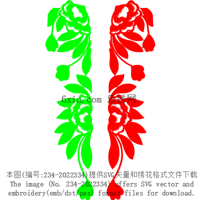 svg矢量绣花图下载