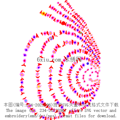 svg矢量绣花图下载