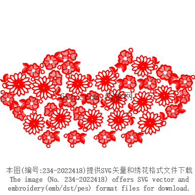 svg矢量绣花图下载