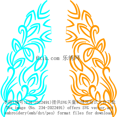 svg矢量绣花图下载
