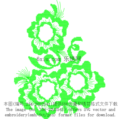 svg矢量绣花图下载