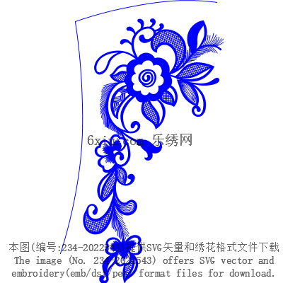 svg矢量绣花图下载