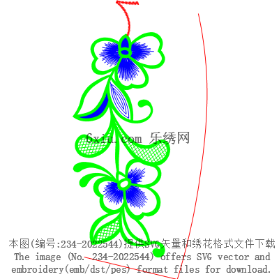 svg矢量绣花图下载