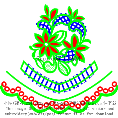svg矢量绣花图下载