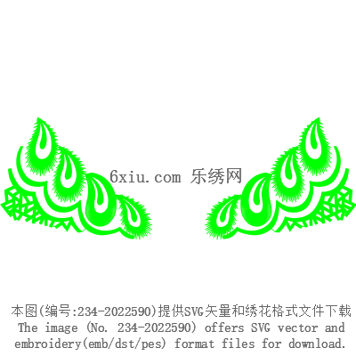 svg矢量绣花图下载
