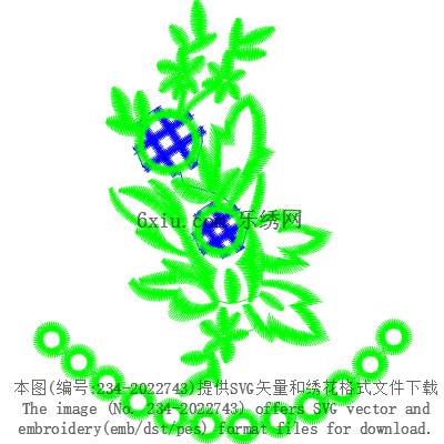 svg矢量绣花图下载