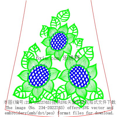 svg矢量绣花图下载
