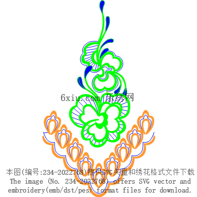 svg矢量绣花图下载