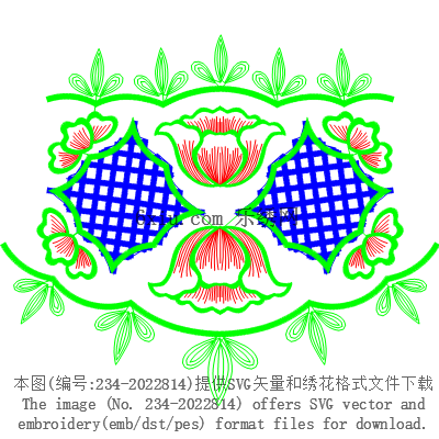 svg矢量绣花图下载