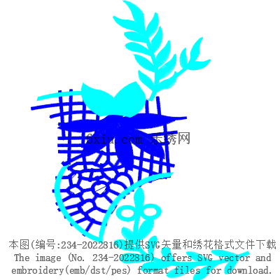 svg矢量绣花图下载