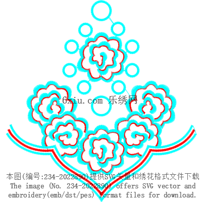 svg矢量绣花图下载