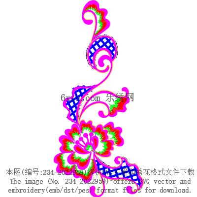 svg矢量绣花图下载