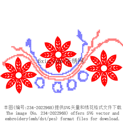 svg矢量绣花图下载
