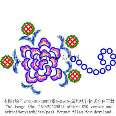 svg矢量绣花图下载
