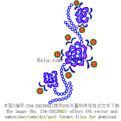 svg矢量绣花图下载