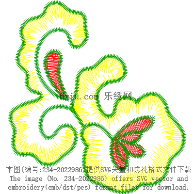 svg矢量绣花图下载