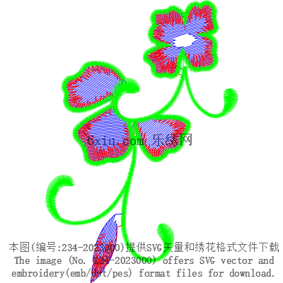 svg矢量绣花图下载