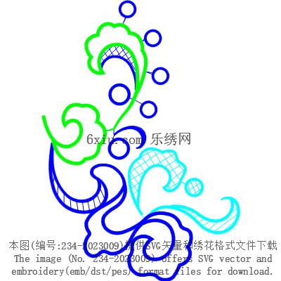 svg矢量绣花图下载