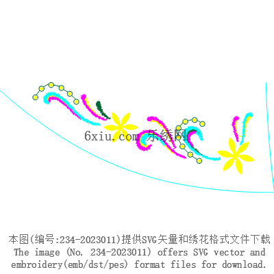 svg矢量绣花图下载