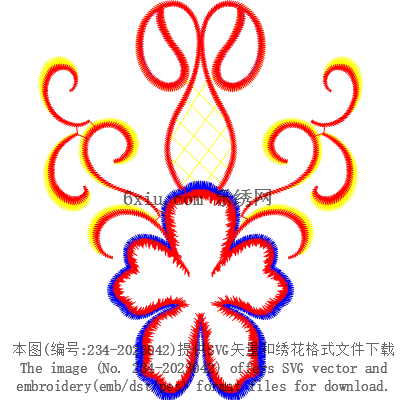 svg矢量绣花图下载