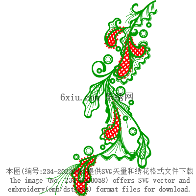 svg矢量绣花图下载