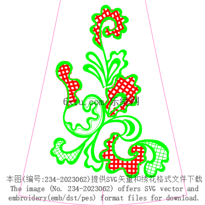svg矢量绣花图下载