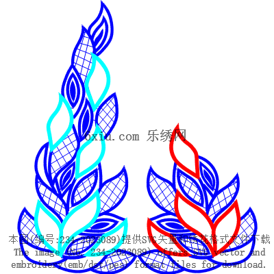 svg矢量绣花图下载