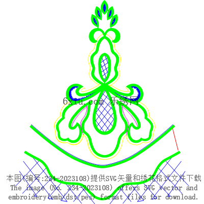 svg矢量绣花图下载