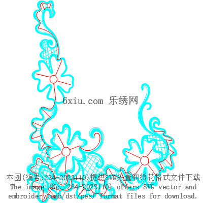 svg矢量绣花图下载
