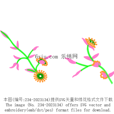 svg矢量绣花图下载