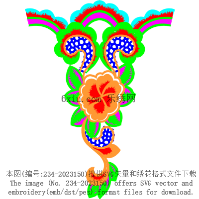 svg矢量绣花图下载