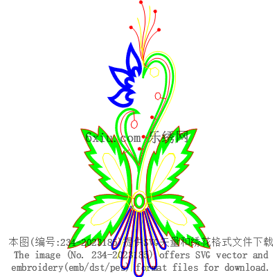 svg矢量绣花图下载