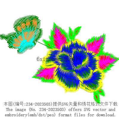 svg矢量绣花图下载