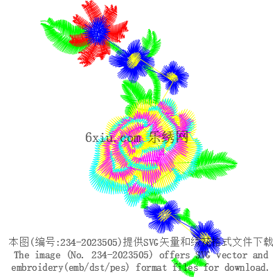 svg矢量绣花图下载